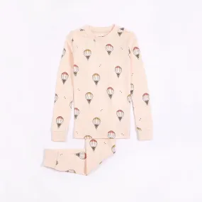 Air Balloon Print on Pyjama Set | Petit Lem