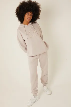 Chelsea Oversized Fleece Tracksuit - Metal Grey