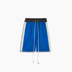 classic gym short / cobalt   ivory