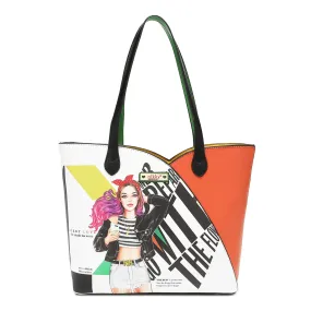 COLLEGE GIRL LARGE TOTE BAG