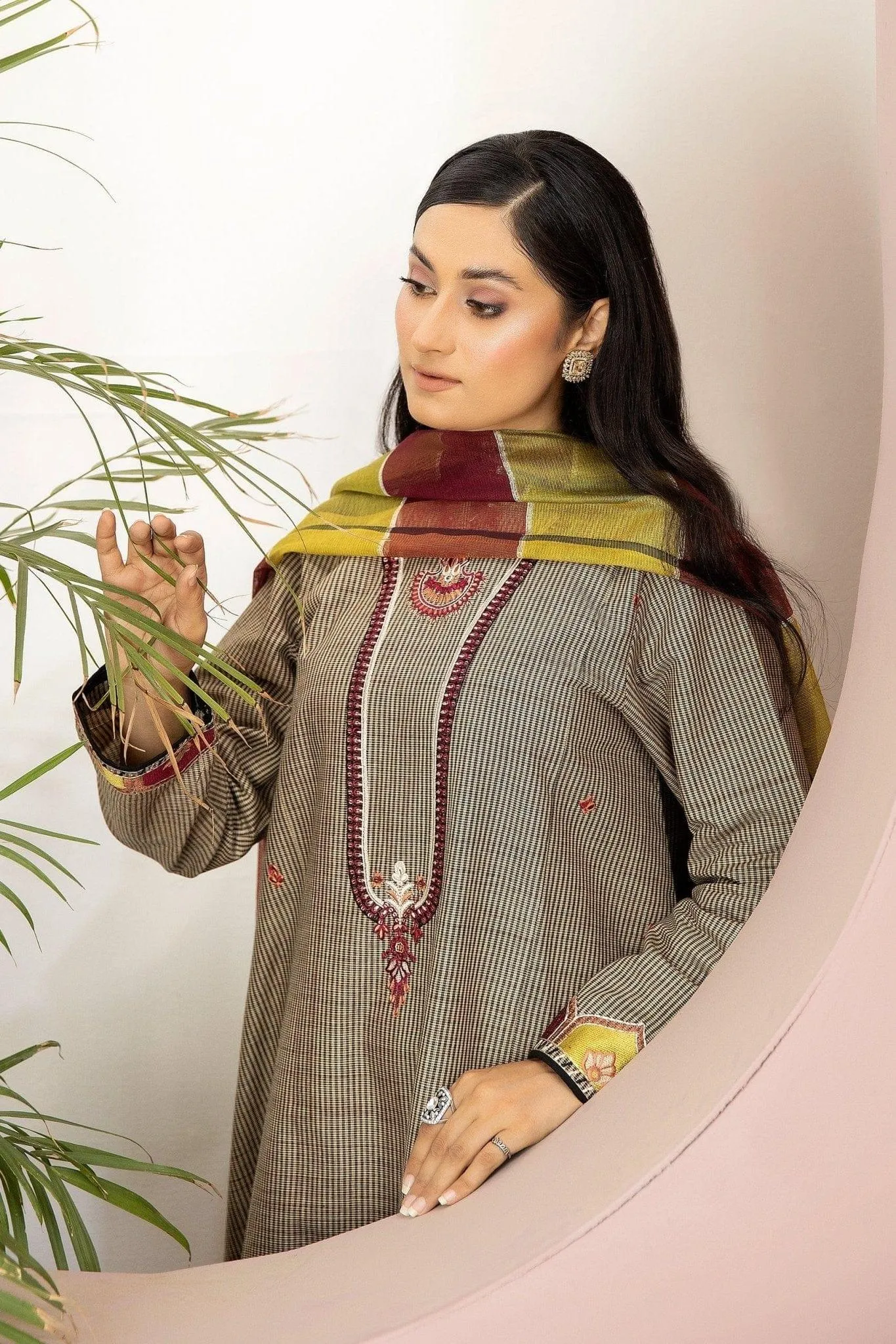 DASTOOR EMBROIDERED KE-230504 (3PC)