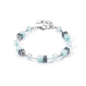 GeoCUBE® Iconic Mono Gold bracelet ice blue