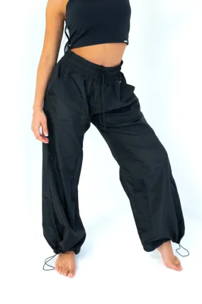 Lightweight Parachute Pants Black