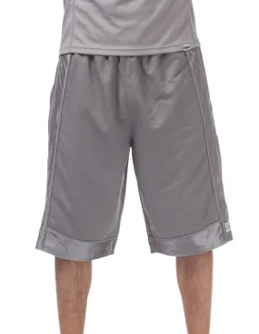 Pro Club Heavyweight Mesh Basketball Grey Shorts