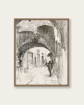 "Arches, Via Strozzi" Art Print