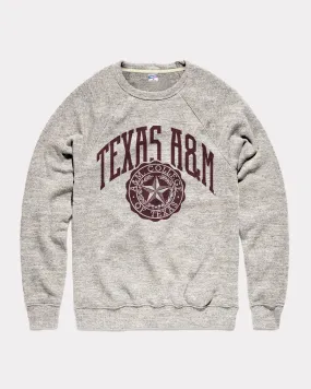 Texas A&M University Seal Athletic Grey Crewneck